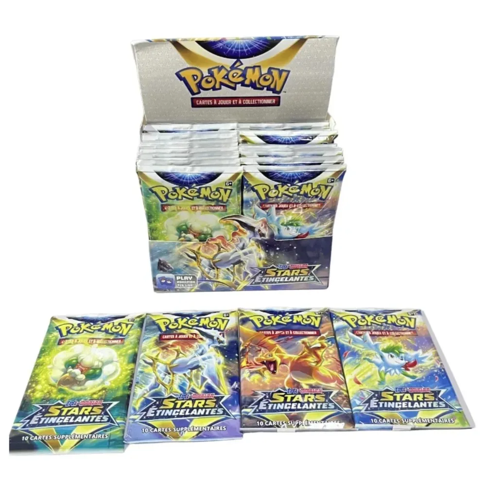 360Pcs Pokémon Scarlet Violet 151 Prismatic Aventures French Booster Packs Trading Game Battle Cards Gift for Kids