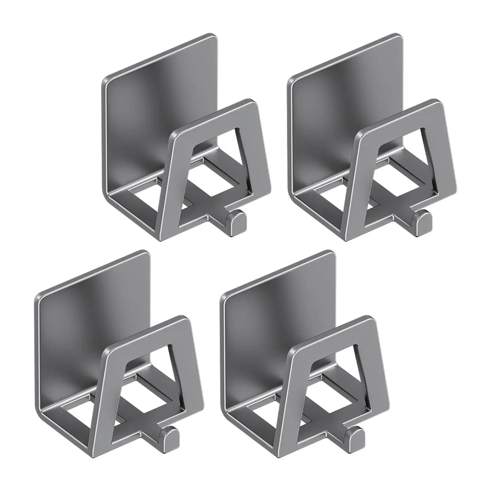 4 Pieces Pot Lid Holder Wall Mounted Space Saving Pan Cover Racks Stable Carbon Steel Pot Cover Storage Rack for Pantry Dish