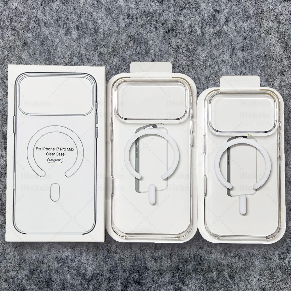 

Original Magnetic Clear Case For iPhone 17 16 15 14 13 12 Pro Max Camera Control Transparent Cover For Magsafe Wireless Charging
