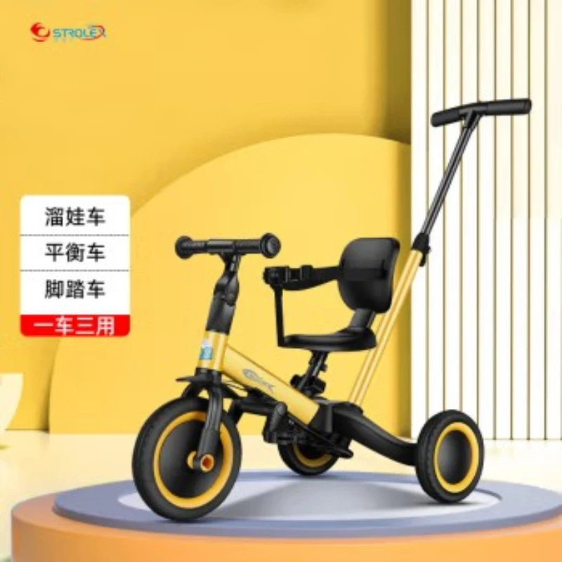 

Strolex Children's Tricycle Pedal Cart Multi-functional Children's Balance Cart Hand Push Walking Children's Device