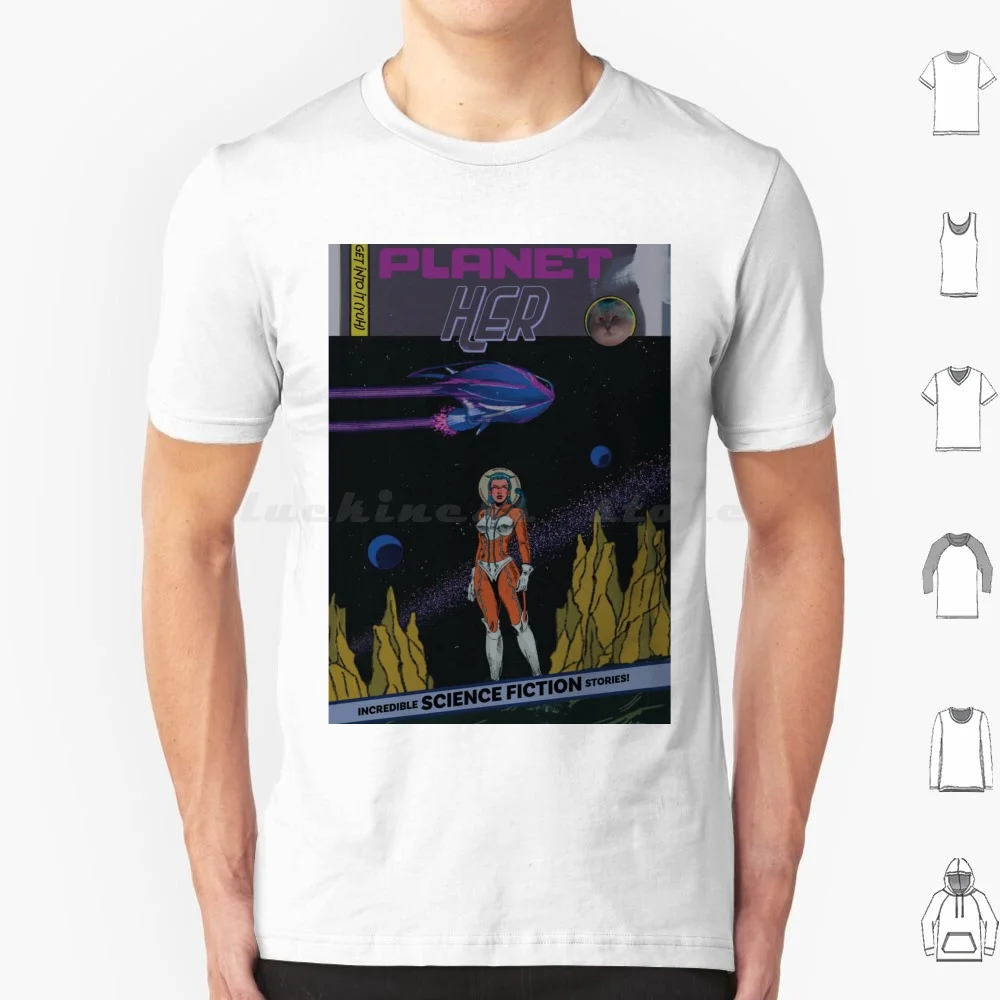 Doja Cat Planet Her Space Print 1 T Shirt 6xl Cotton Cool Tee Space Doja Cat Science Fiction Planets Stars Comic Comic Book