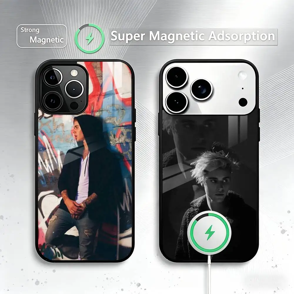 

Swag J-Justin Bieber-r Phone Case For iPhone17,16,15,14,13,12,11 Plus,Pro Magnetic For Magsafe Wireless Charging