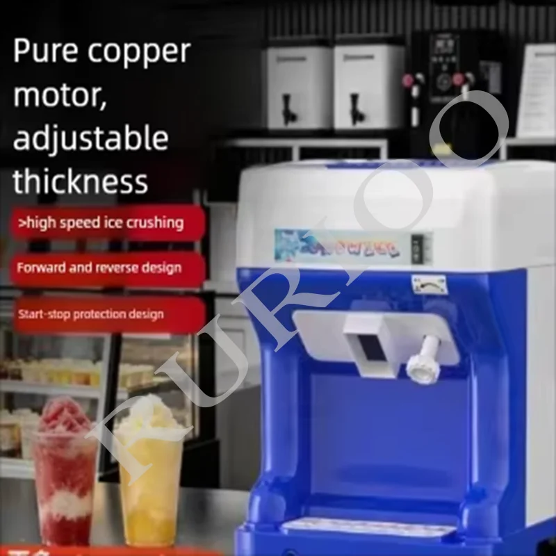 Hot Sale New Commercial Fully-Automatic Soft Ice Making Machine Professional High Speed Ice Shaver 220V