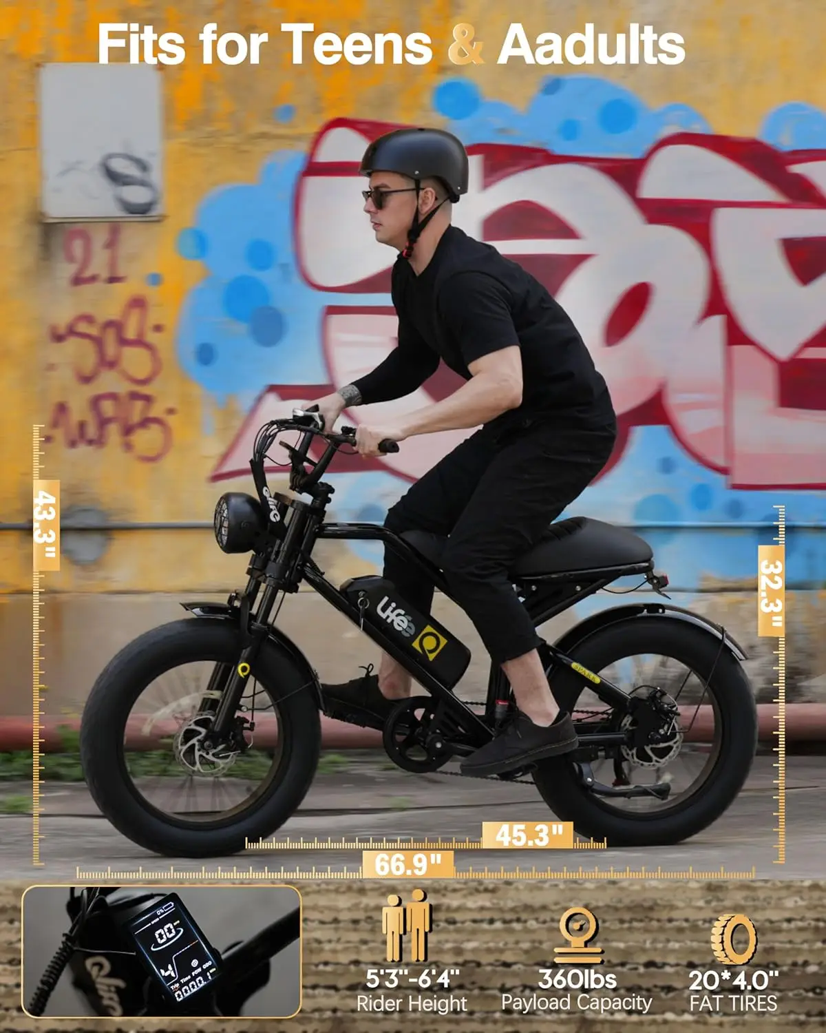 1500W Electric Bike for Adults 20 Fat Tires 28MPH Unlock to 35MPH EBike Moped with 624 1248Wh Removable Battery Bicycle