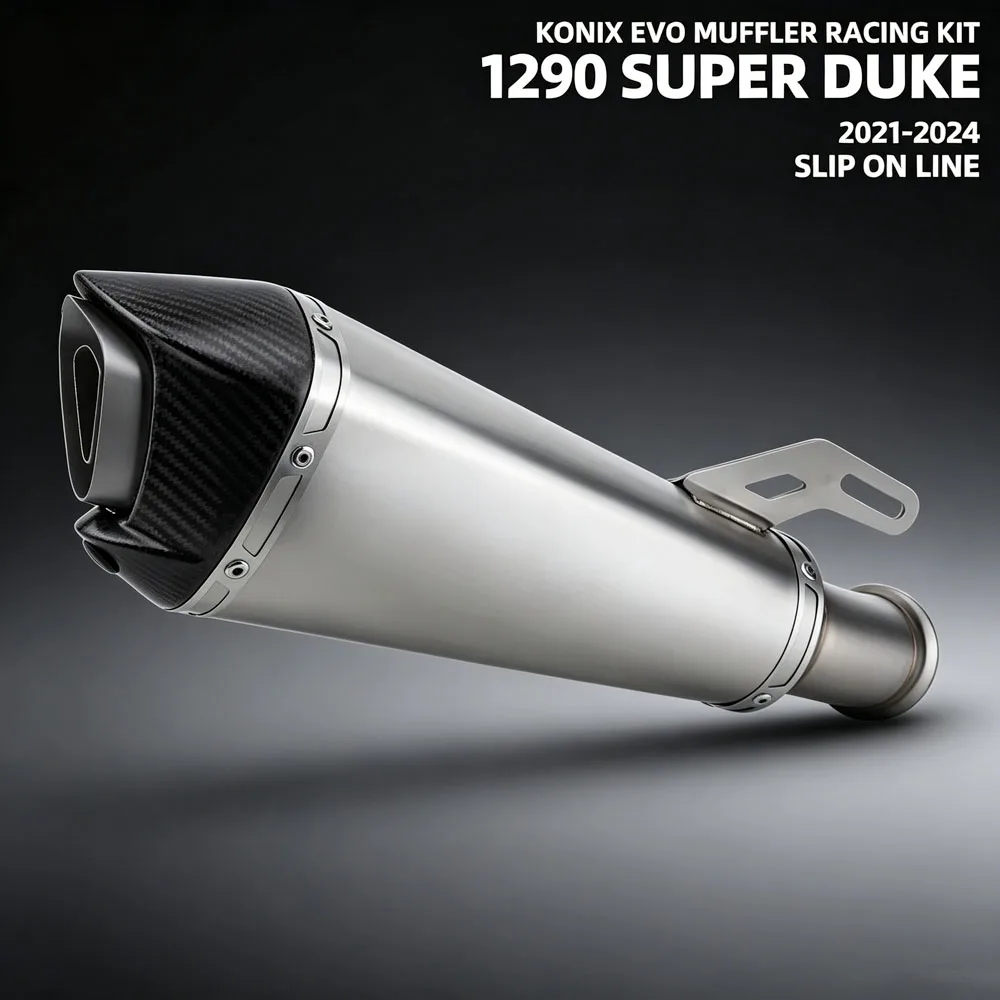 Slip On Line For 1290Superduke 1390Superduke 1290/1390 SuperDuke R/EVO 2021-2024 Motorcycle Exhaust Tail Tube Kit Escape Muffler