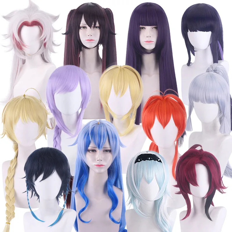 

Long Wavy Synthetic Wig Heat Resistant Costume Party Daily Use Hair for Women Natural Looking