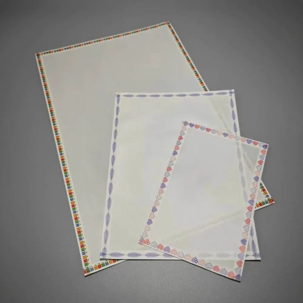 5Pcs Light Transmission Perler Beads Baking Cloth Edge-stitched Heat Resistant Ironing Sheets for Fuse Beads DIY Reusable