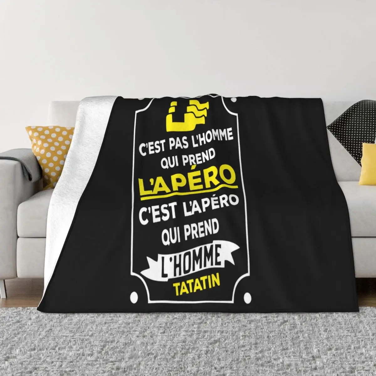 T Personnalise Lapero Renaud Tatatin Fete Cadeau Anniversaire Vacanc T101 Throw Blanket