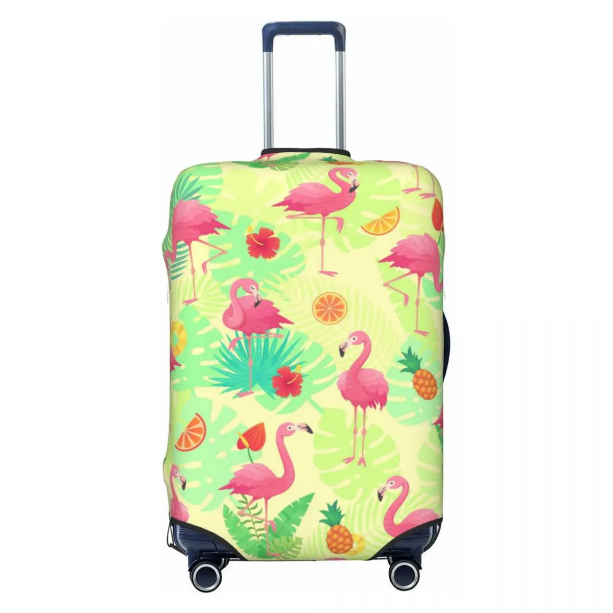 

Flamingo Bird Tropical Leaves Luggage Cover Elastic Travel Suitcase Protective Covers Suit For 18-32 inch