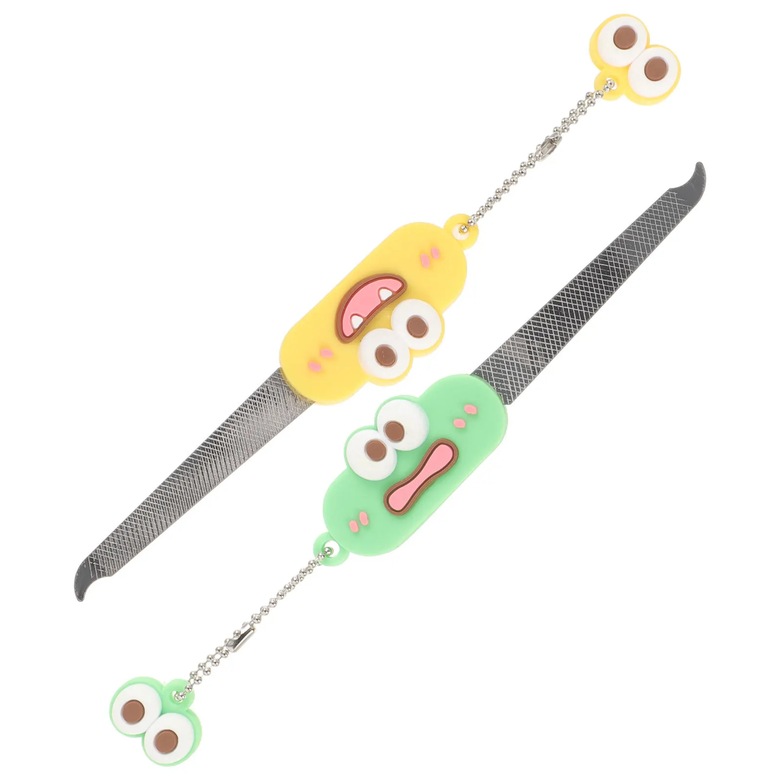 

2Pcs Cartoon Nail Files Stainless Steel Manicure Tool Nail Trimming Files Fingernail Toenail Pedicure Accessories