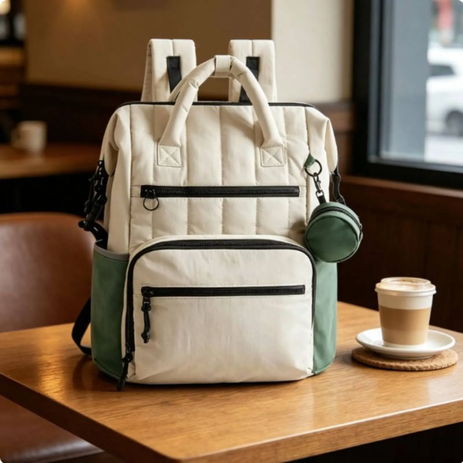 

Рюкзак для подгузников из прочного материала, вместительная сумка для мамы, многофункциональный дорожный рюкзак для малыша с термоотделениями для мам и прогулок