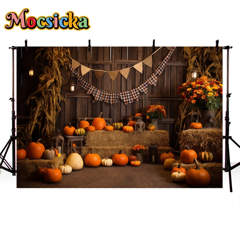 الخريف الحصاد مزرعة الباب الخلفيات ، فوتوكدعوة الدعائم ، عيد ميلاد التصوير الديكورات ، الخريف الحظيرة الخلفية ، الطفل والطفل ، الاطفال والكبار ، الخريف