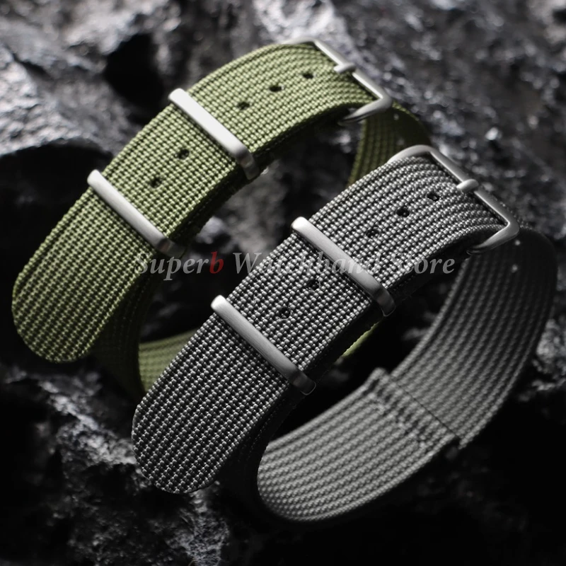 جديد مضلع النايلون حزام الساعات النايلون حزام ساعة اليد 18 مللي متر 20 مللي متر 22 مللي متر حزام الساعات اكسسوارات ل العسكرية حزام (استيك) ساعة أساور
