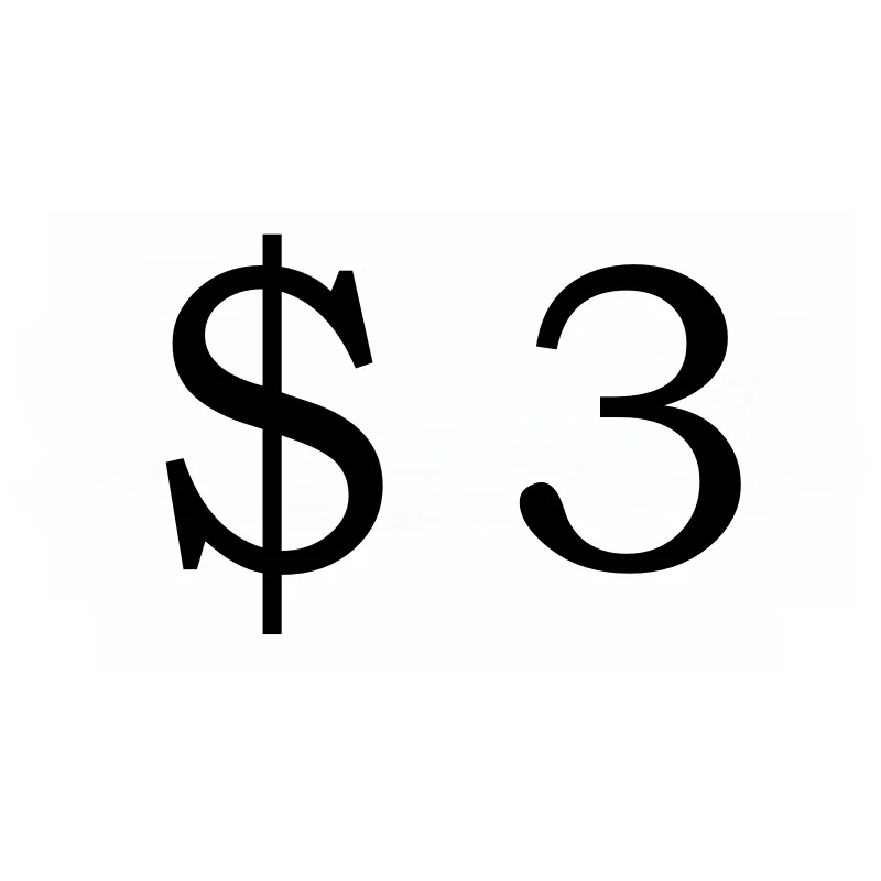 Pay the price difference/fate/resend the product for $3