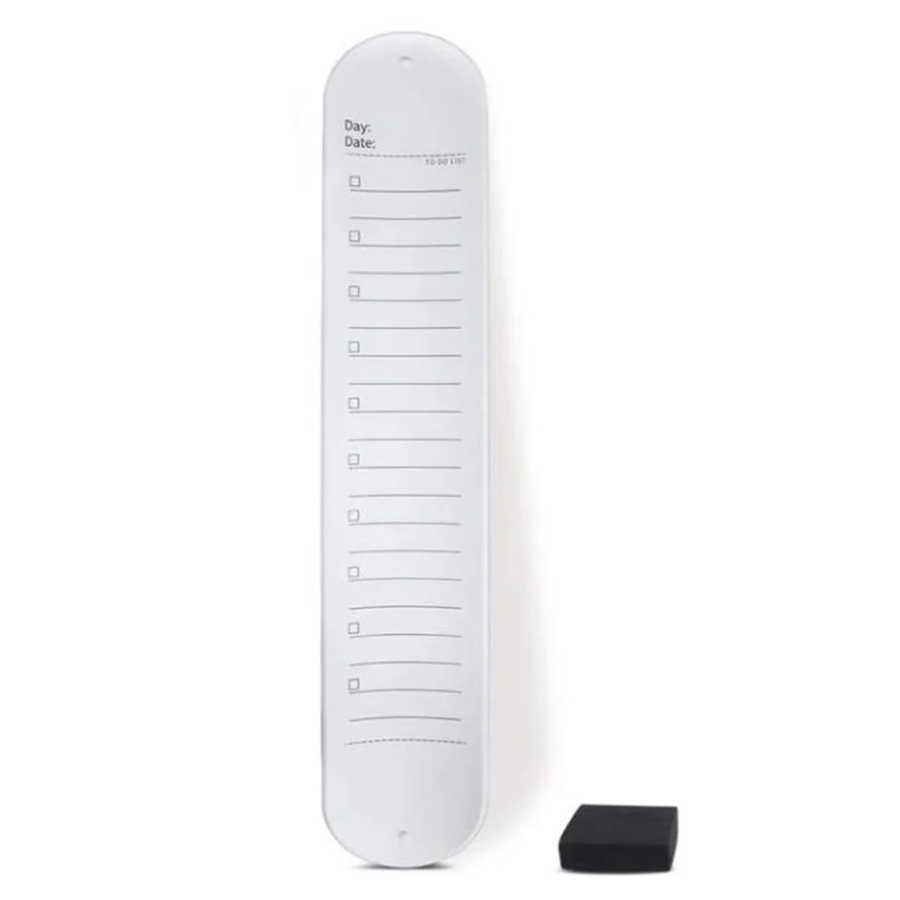 QWE-Reusable Silicone Memo Wristband Wearable With Dual Edge Measuring Ruler