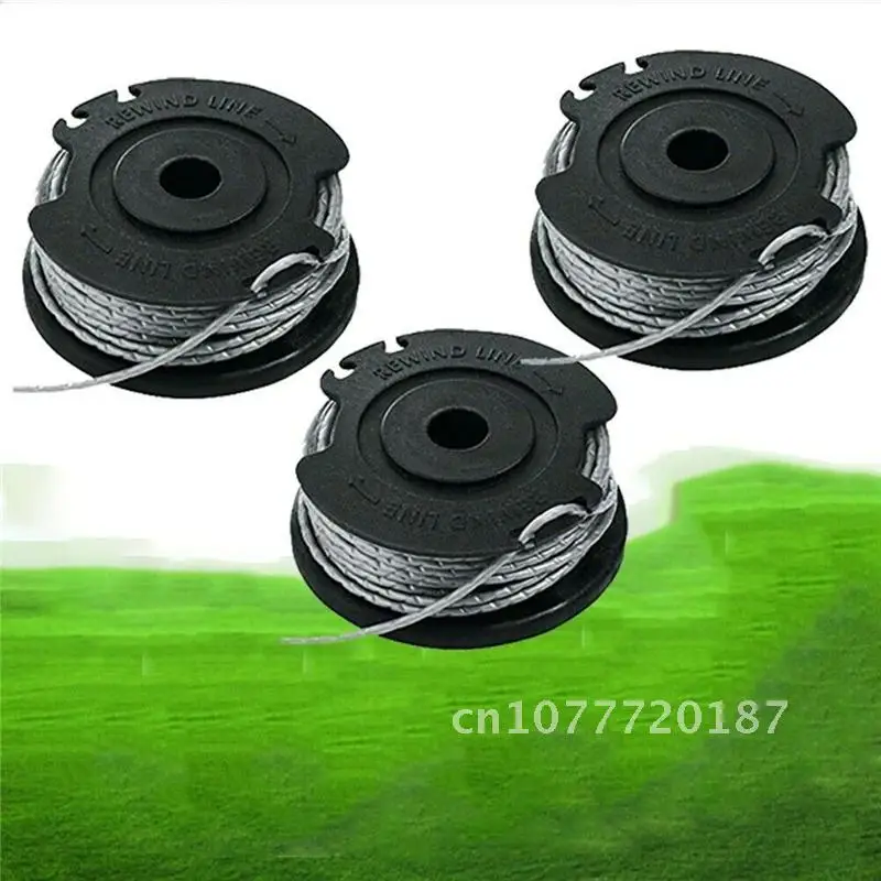 

Lawn Mower Accessories 3PCS Cutting Line Head For Strimmer Re FOR BOSCH ART 23 26 SL Strimmer Trimmer Line Spool Feed 4mX1.65mm