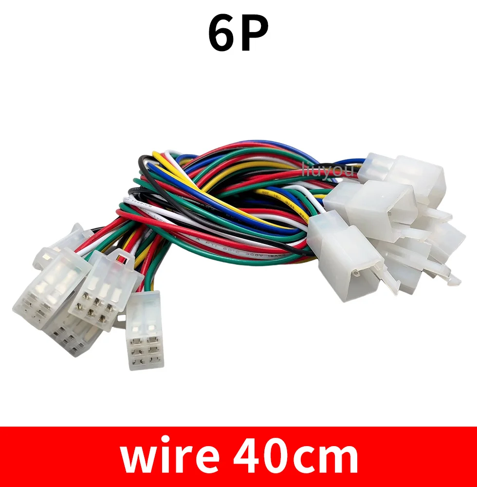 With wire 2.8mm 2/3/4/6/9 pin Automotive 2.8 Electrical wire Connector Male Female cable terminal plug Kits Motorcycle ebike car