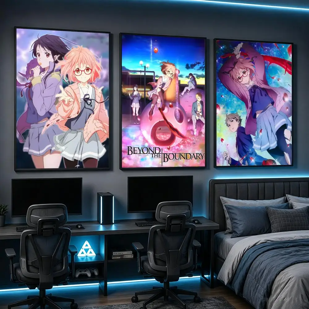 anime Beyond the Boundary Poster HD Poster Anime Aesthetic Wall Art For Game Anime Lovers Bedroom Gaming Room Decor Ideal Gift