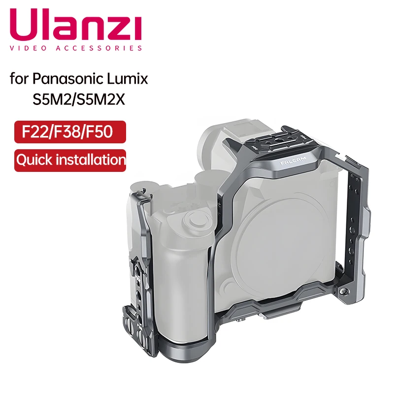 Falcam Metal Protection Frame for Panasonic Lumix S5M2 S5M2X With 1/4