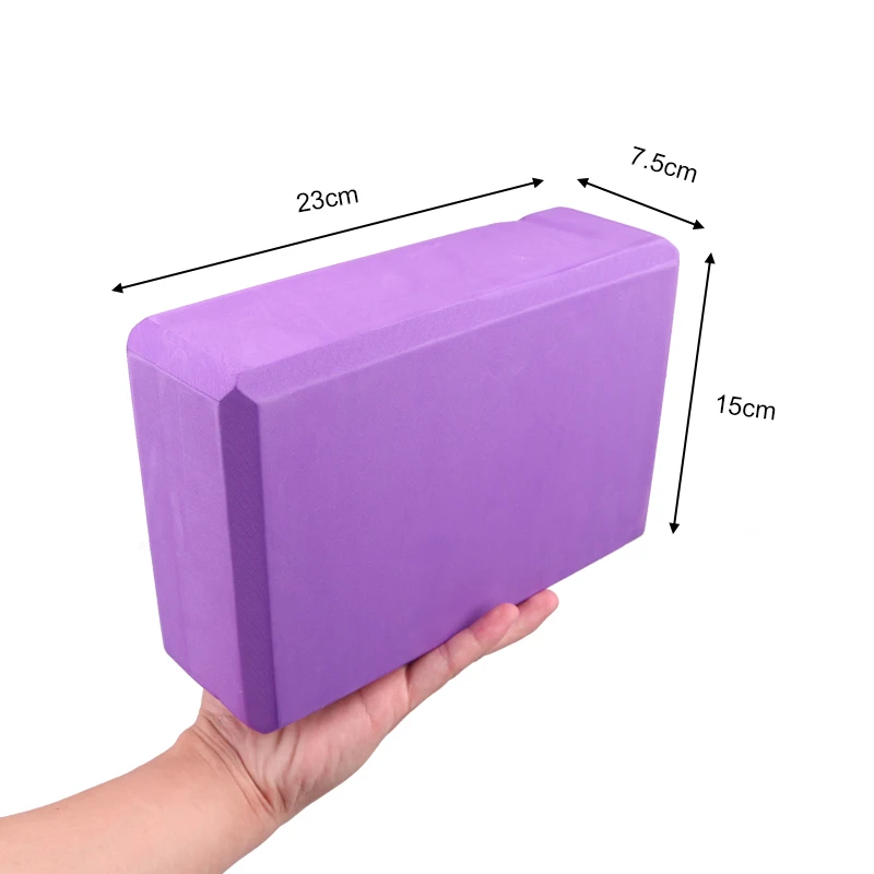 EVA Foam Yoga Block Props Brick Gym Pilates Yoga Column Back Exercise BodyBuilding Fitness Sport Workout Equipment for Home