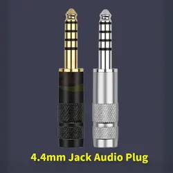 Audio Jacks 4.4mm Connector Balanced Interface 4.4 5 Poles Jack Male Plug Rhodium Gold DIY NW-WM1Z/A Headset Speaker Terminal
