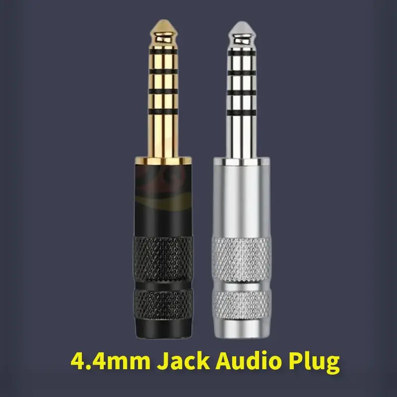 Audio Jacks 4.4mm Connector Balanced Interface 4.4 5 Poles Jack Male Plug Rhodium Gold DIY NW-WM1Z/A Headset Speaker Terminal