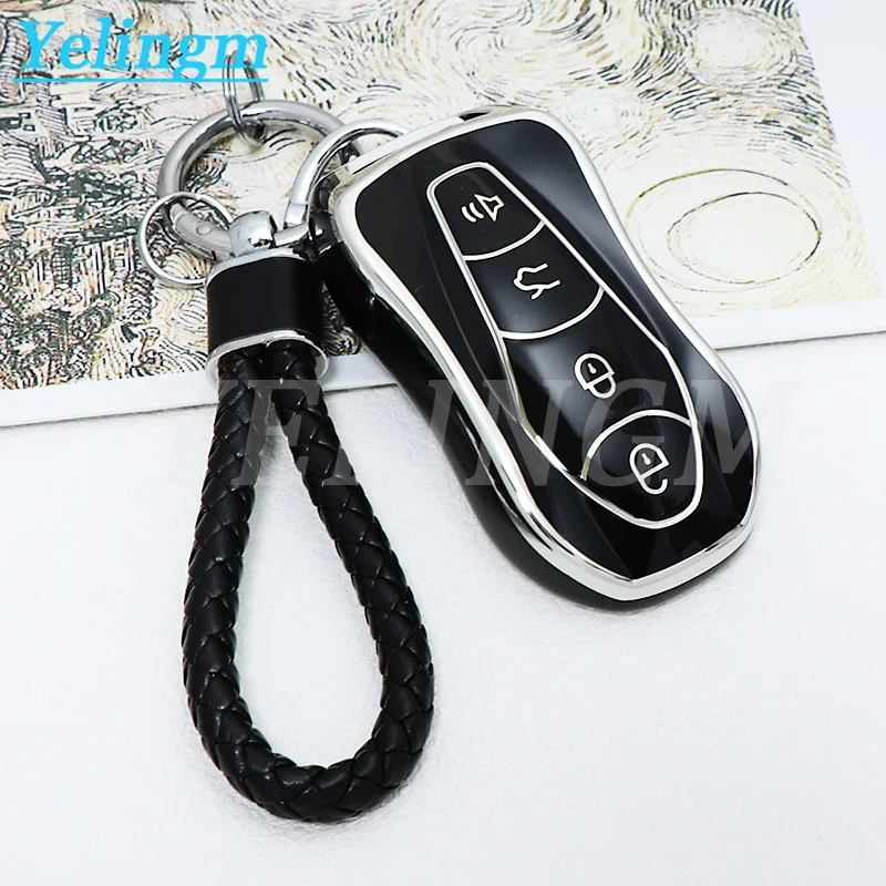 Auto For Geely Boyue Pro Atlas Pro Tugella Azkarra FY11 New Emgrand GS X6 SUV EC7 New TPU Key Cover Car Key Case Key Shell