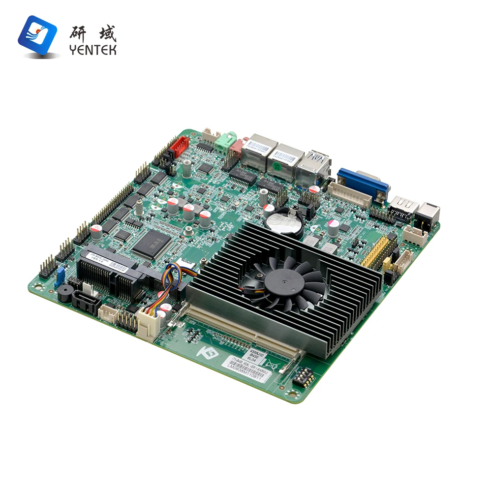 لوحة أم OEM ODM مع معالج I3 I5 4th DDR3 MSATA HD VGA LVDS 2 LAN 6 COM لوحة أم صناعية صغيرة Itx