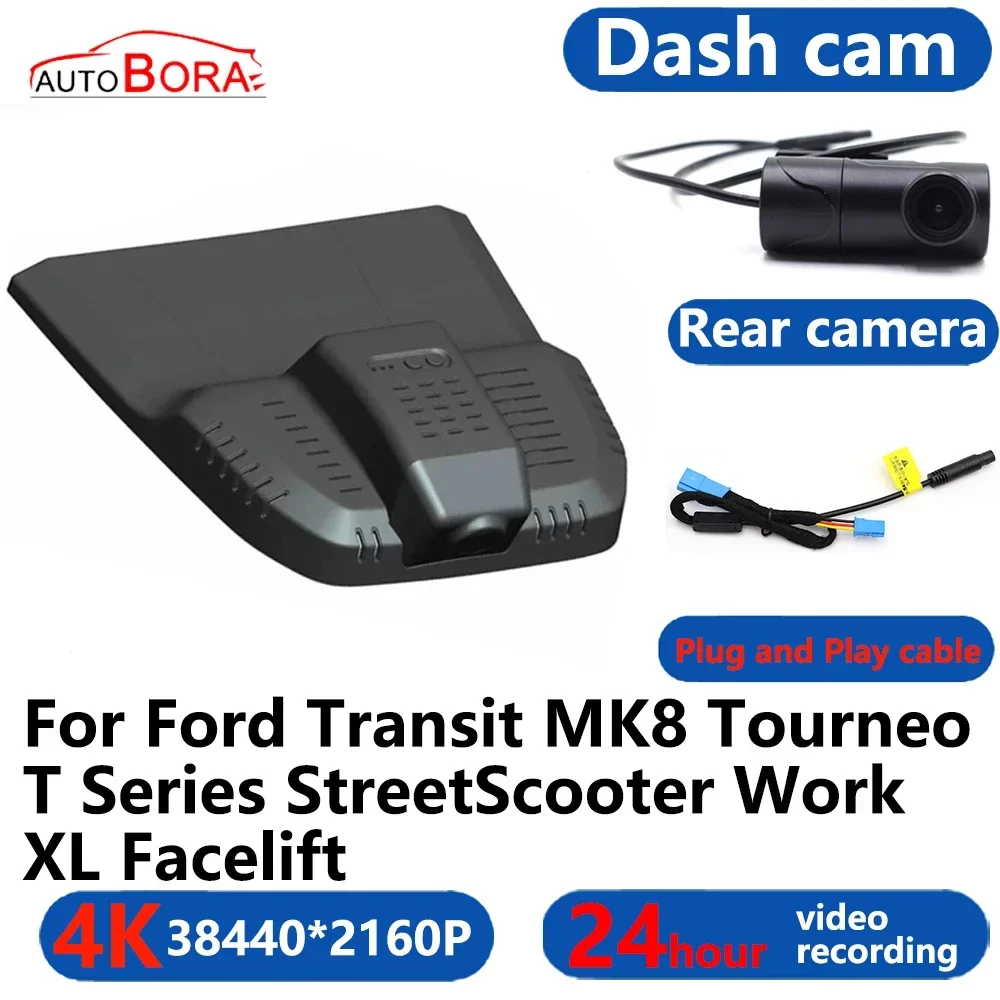 

4K Wifi 3840*2160 Car Camera Dash Cam Camera 24H Video for Ford Transit MK8 Tourneo T Series StreetScooter Work XL Facelift