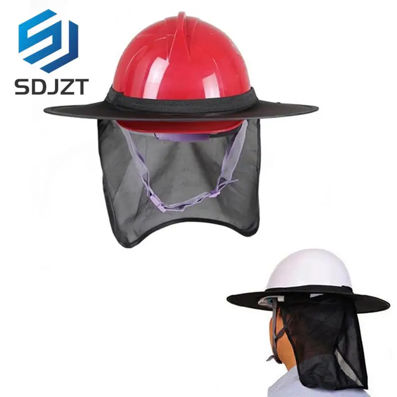Construction Safety Reflective Hard Hat Neck Shield Helmet Sun Shade Reflective Stripe Kit Summer Sun Protection Prevent Sunburn