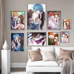 Mystic Messenger poster Vintage Sticky Whitepaper Prints poster opere d'arte poster adesivi murali