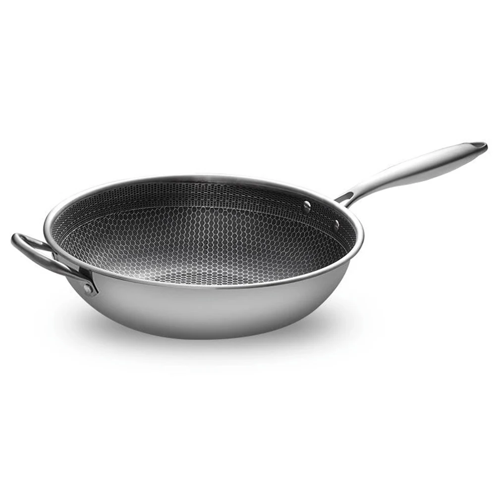 

Non - Coated Wok Cooking Wok For Cooking For Kitchen Use Culinary Cooking Tool Easy Food Release Practical Kitchenware