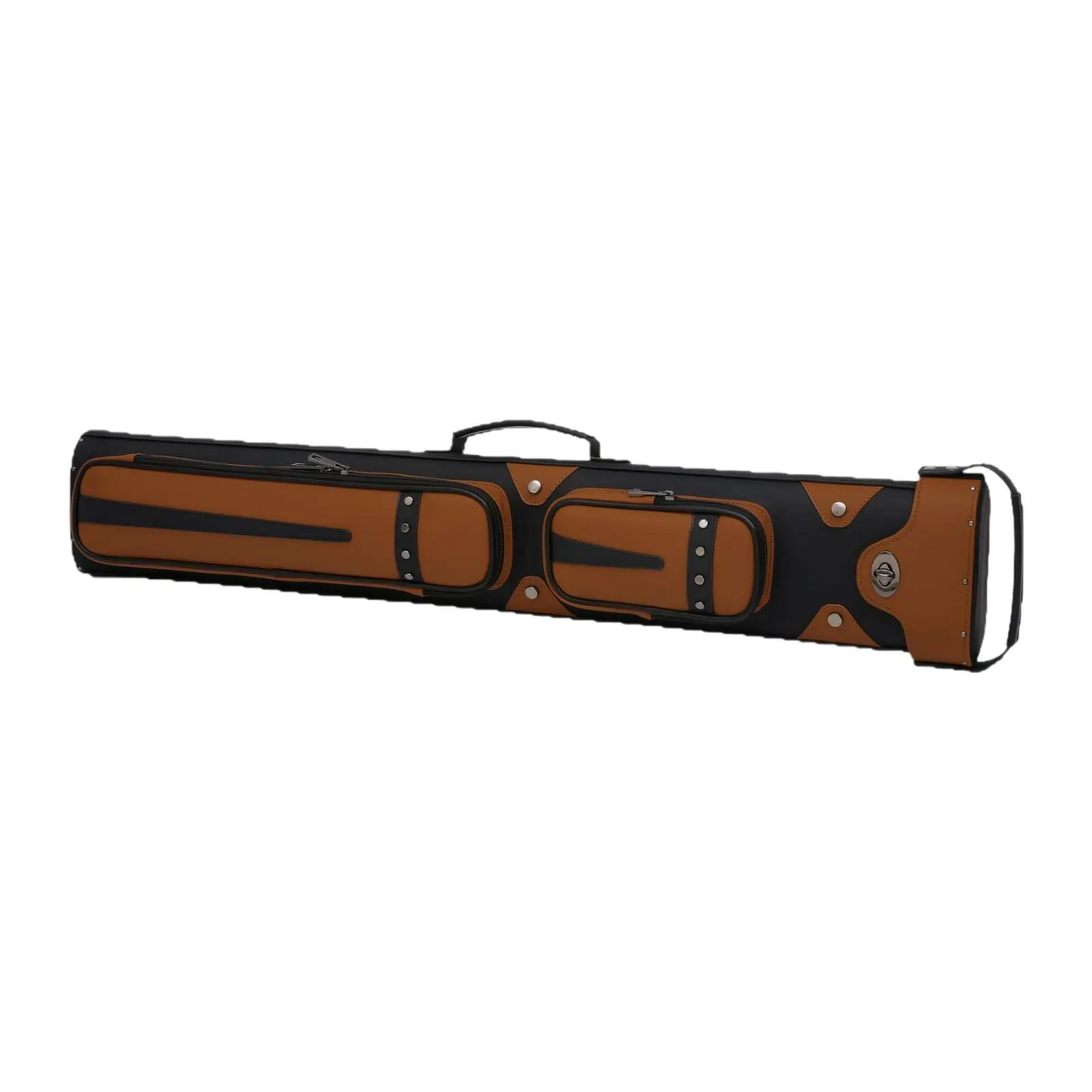 Pool Cue Case 8 Hole Storage Bag 1/2 Jointed Cue Case Sturdy with Multiple Pockets Portable Carrying Bag Storage Pouch Protector