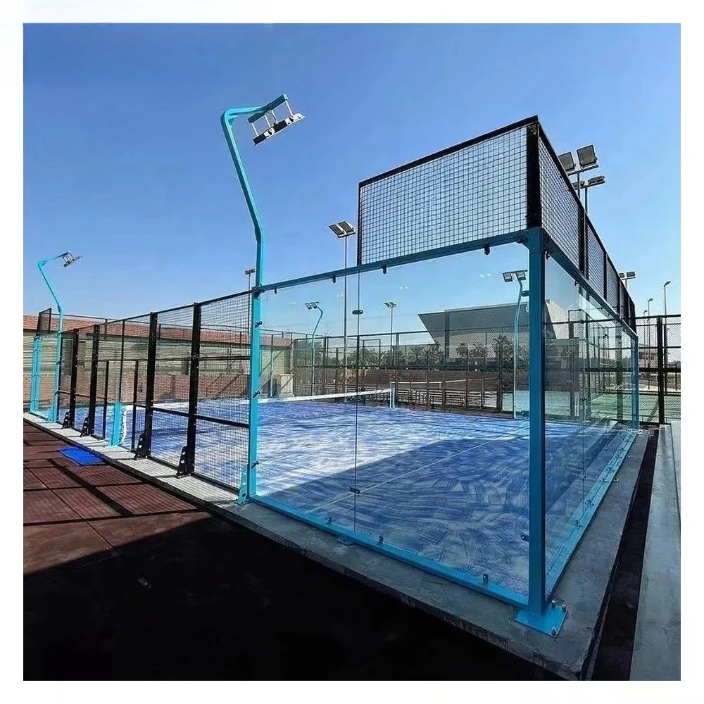 Gold Supplier Super Panoramic Padel Tennis Court Equipment Outdoor Paddle Courts Factory Price