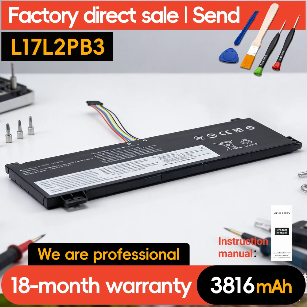 

SUOZHAN L17L2PB3 L17M2PB4 L17M2PB3 L17L2PB4 L17C2PB3 L17C2PB4 Laptop Battery For Lenovo IdeaPad V330-15IKB V530-15IKB