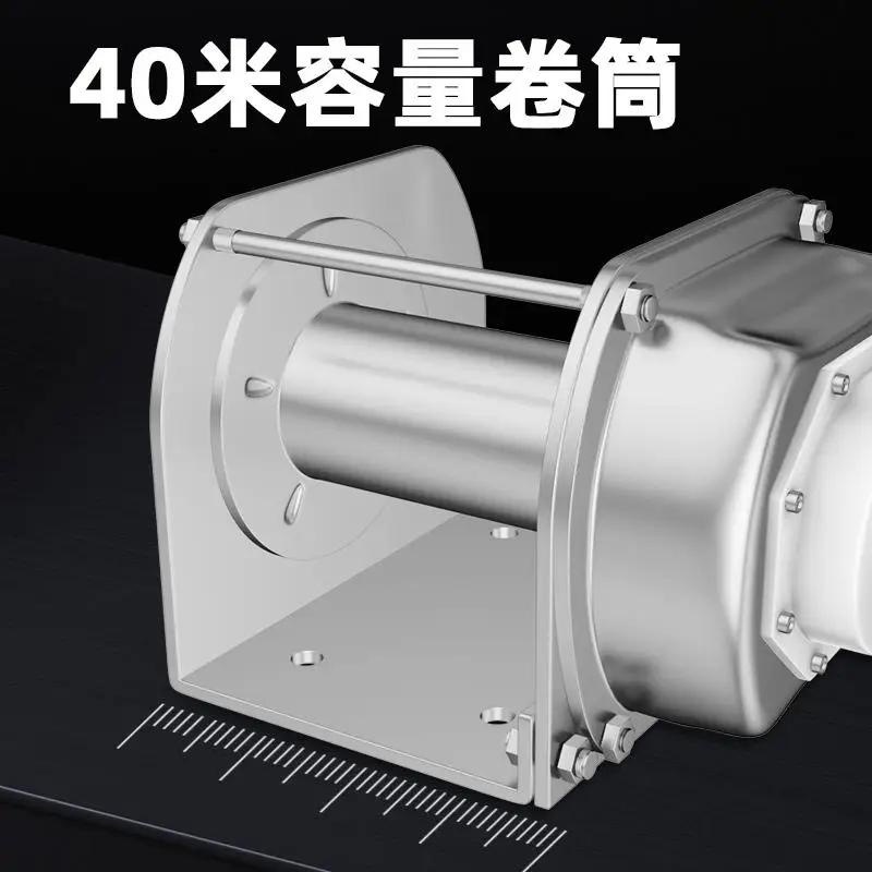 

304 stainless steel heavy duty hand winch two-way self-locking manual household crane winch small winch
