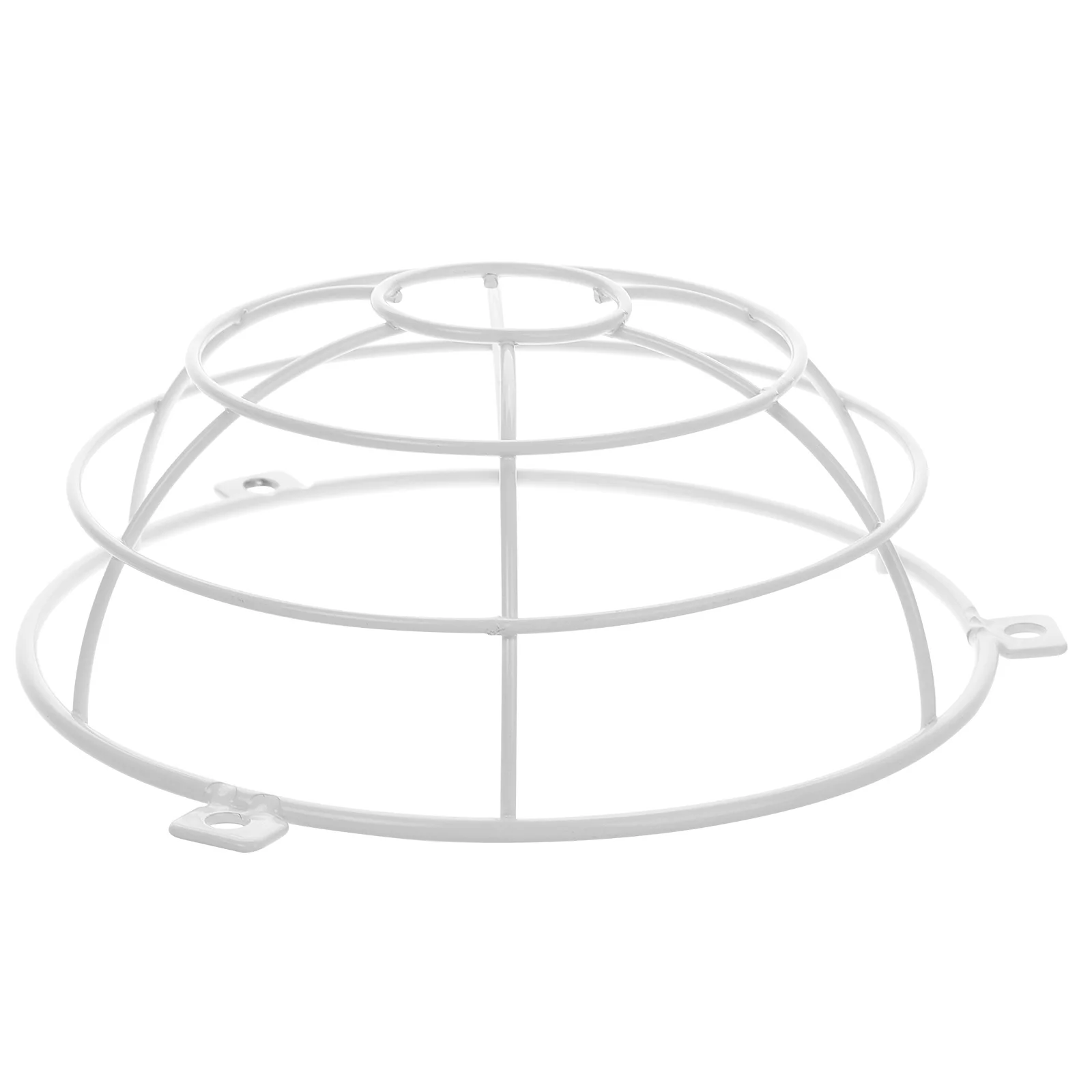 

Explosion-proof Lampshade Bracket White Bedside Light Hanging Frame Grille Cage Sturdy Metal Guard DIY Frame Ceiling Shade Wear