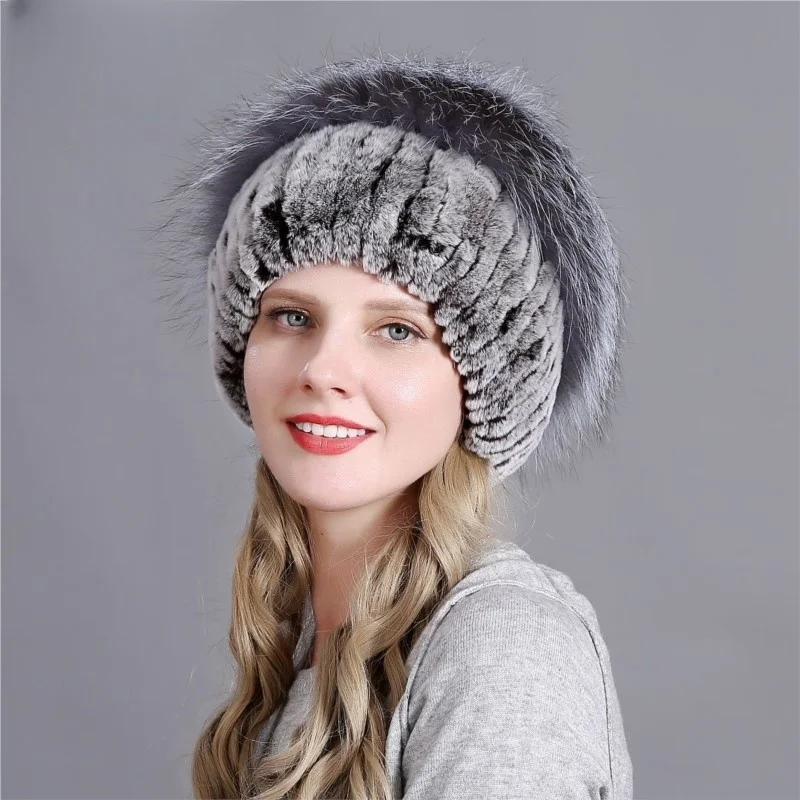 

New style woven hat warm and thickened fur