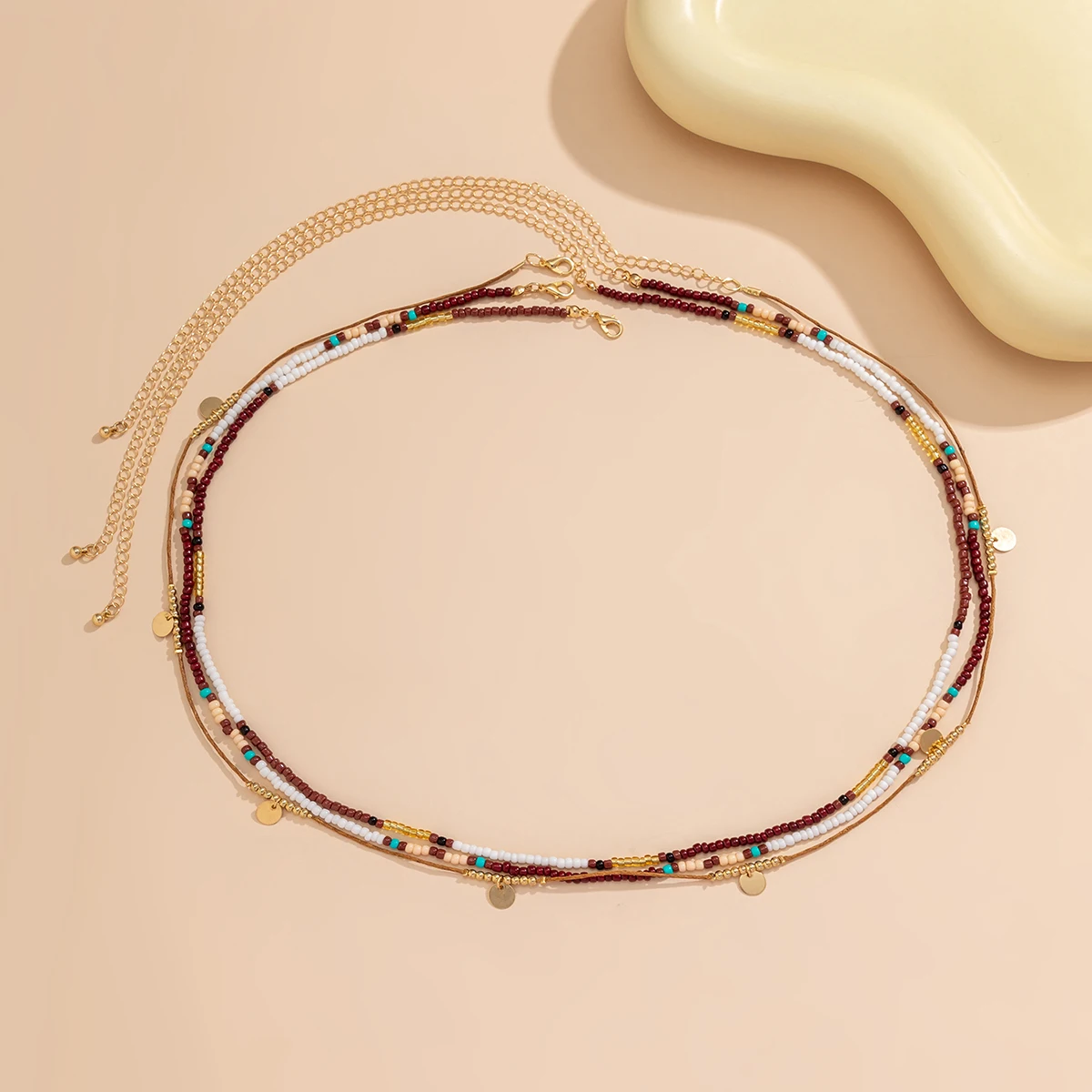 Lacteo Bohemia Seed Beads Waist Chain Tiny Acrylic Multilayer Belly Body Chains for Women Sexy Jewelry Beach Summer Party Street image 6