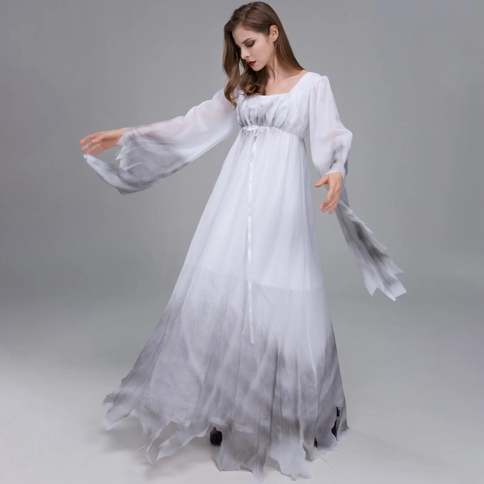 2024 nuovo Halloween spaventoso abito da sposa fantasma strega costumi Cosplay per le donne abiti medievali gotici abbigliamento vampiro Horror