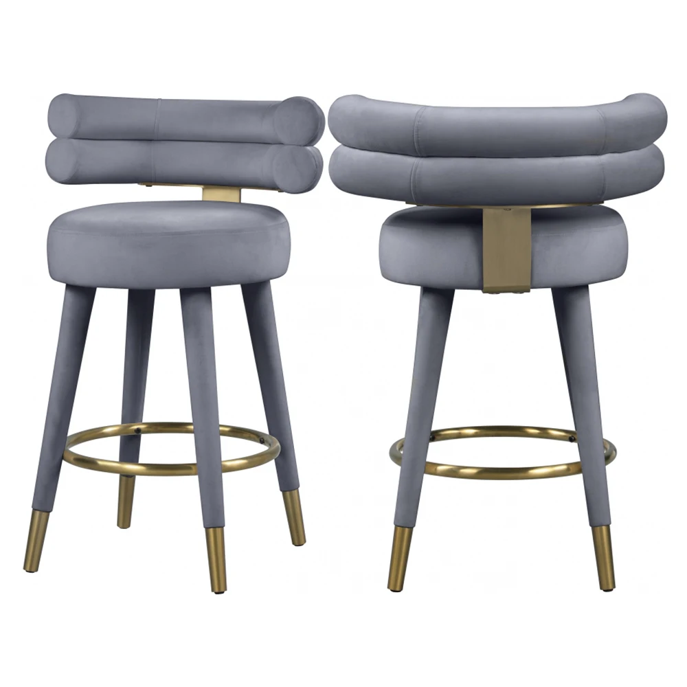 Simple Casual Bar Stool Kitchen Chair furniture Home Upholstered Bar Chair