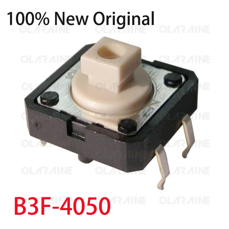 5/10/100Pcs B3F-4050 Tactile switches	 Switch function: OFF - (ON) Working force 1.3 N Current rating 50 mA Voltage rating 24VDC