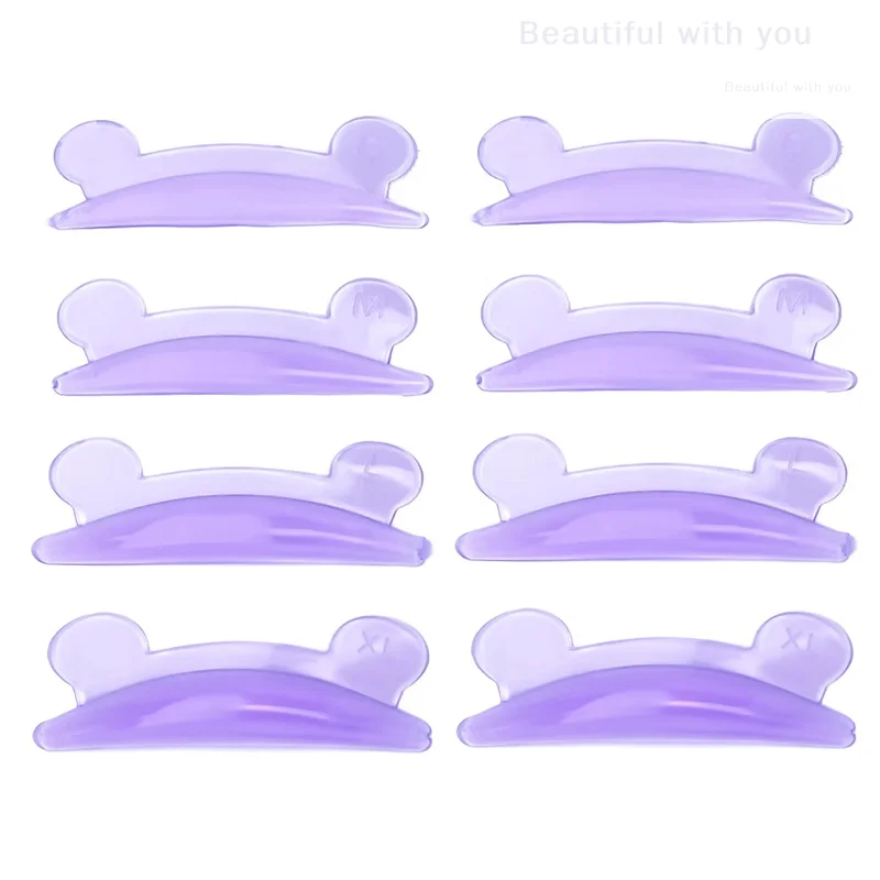 New4 زوج لاش رفع منصات السيليكون الدب شكل رمش بيرم ثلاثية الأبعاد بكرة الشعر العين بقع قضيب أدوات الرموش تمديد اكسسوارات #3