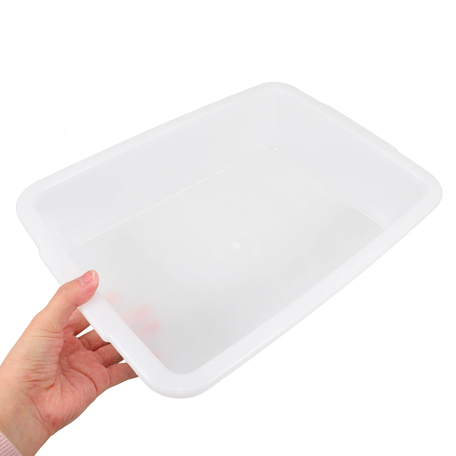 

1pcs Plastic Laboratory Storage Tray Leak Proof Experiment Teaching Supplies Home Lab Use Clear Rectangular Containment