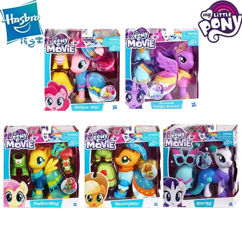 

Hasbro My Little Pony Cartoon Figures Fluttershy Twilight Sparkle Pinkie Pie Figures Doll Play House Toys Children's Gifts