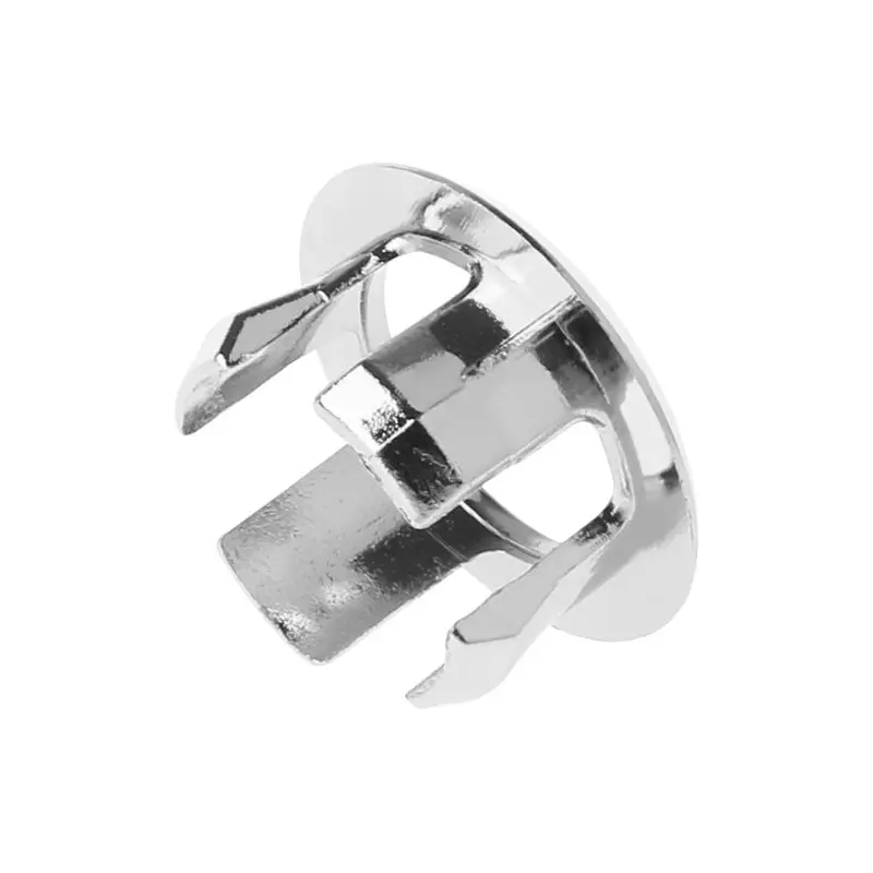 Anello troppopieno per lavabo da bagno, inserto rotondo, tappo copriforo cromato Drosphip