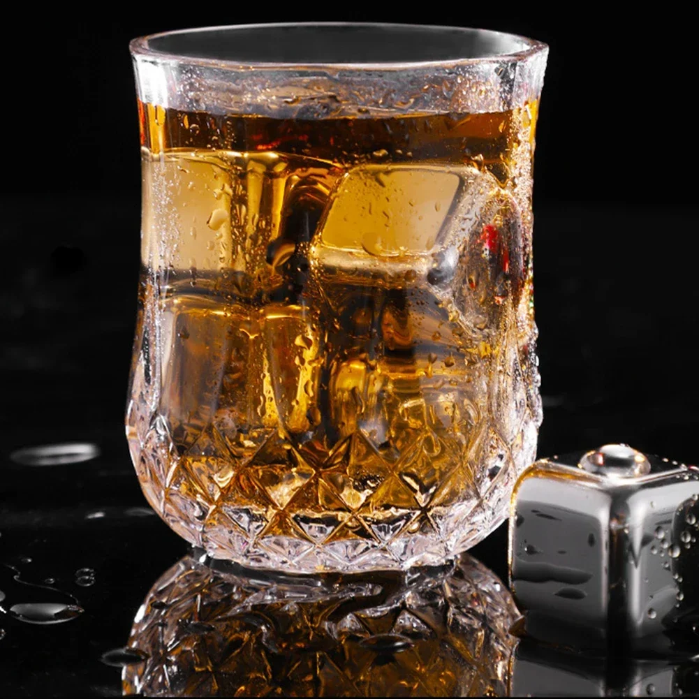 Cube Ice Cube 304 Stainless Steel Food-grade Never Dilute For All Types Of Whiskey Wine Drinks Bar Party Family Beverage Making