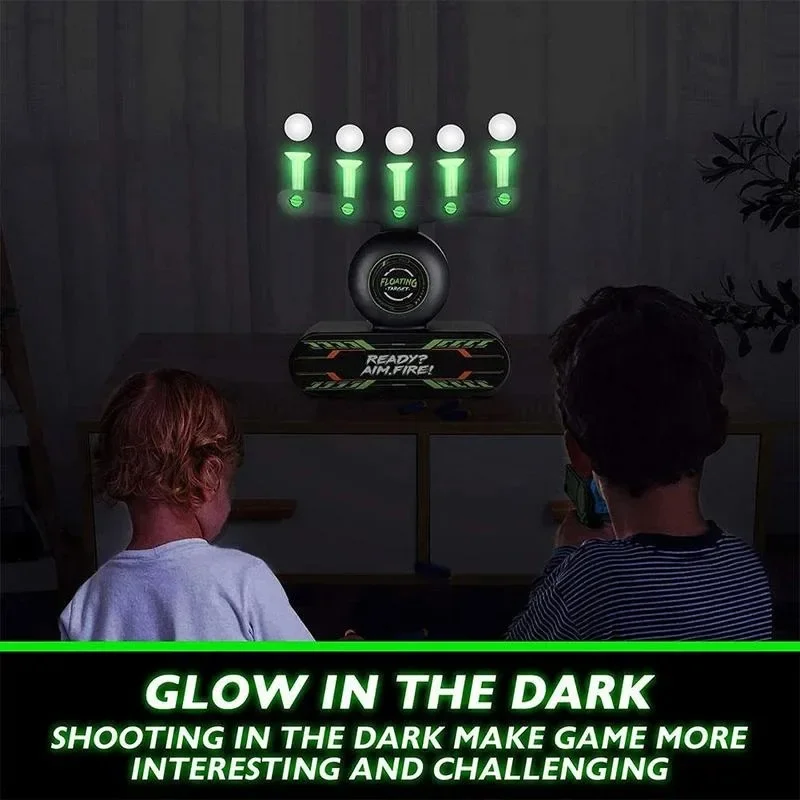 Planche à fléchettes flottante électrique lumineuse tactique pour enfants, jeu de tir Airsoft, ensemble de sports de plein air, jouet éducatif, cadeau