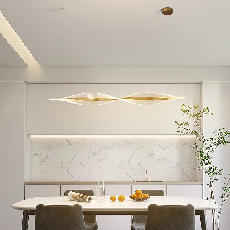 Imagem -06 - Minimalista Led Pendant Lamp Acrílico Pendurado Lâmpadas Luzes para Sala de Jantar Bar Cozinha Mesa Home Decor