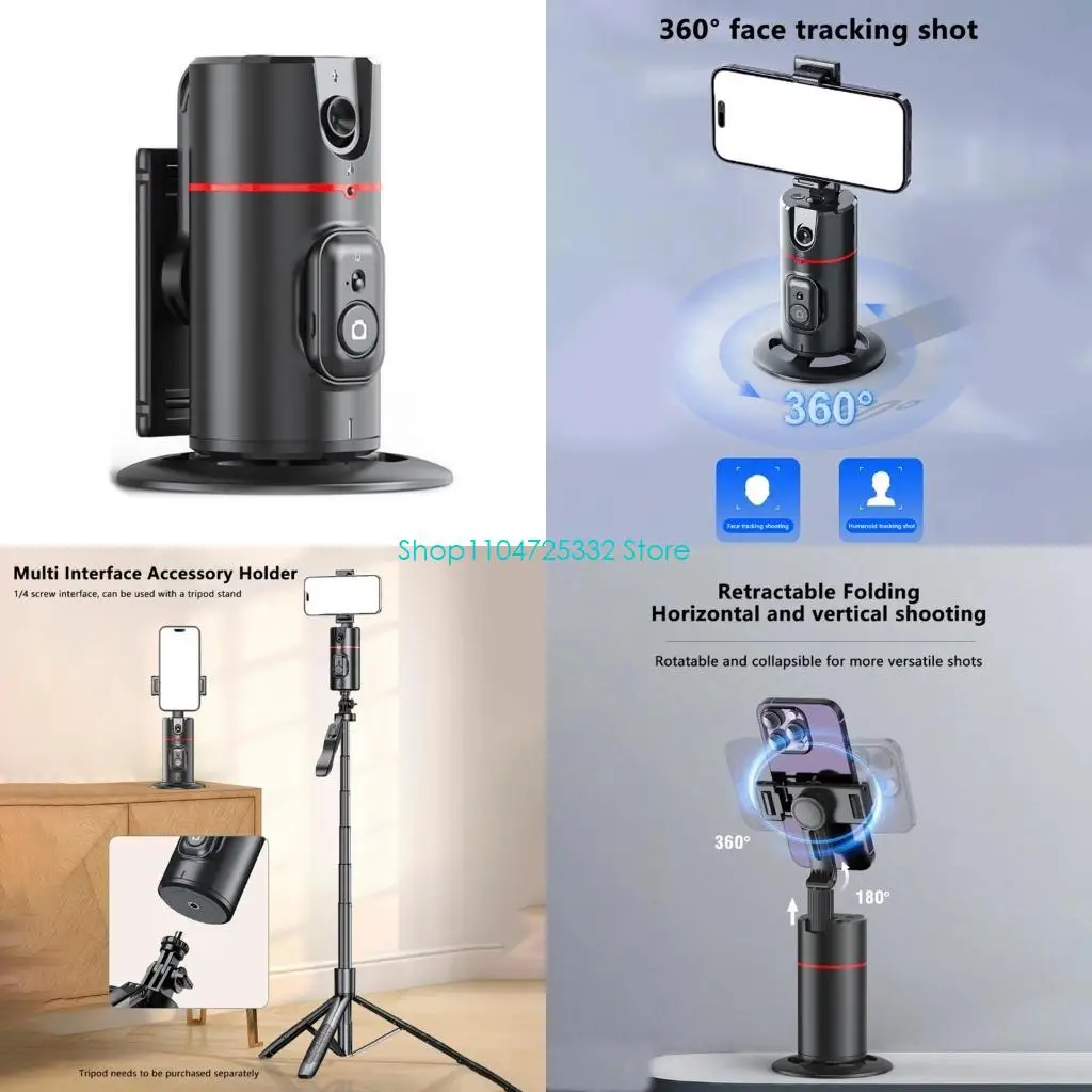 

P5EA Rotating Phone Camera Stand Auto Tracking Phone Stand Auto Face Tracking Tripod